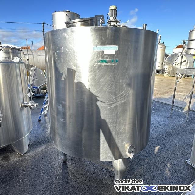 Cuve inox agitée 3200 litres calorifugée