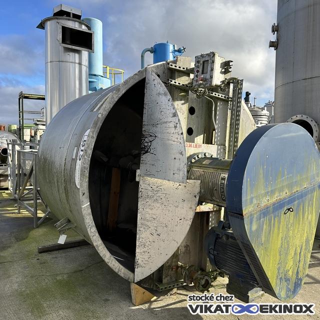 Cuve de mélange 9700 litres total inox 316