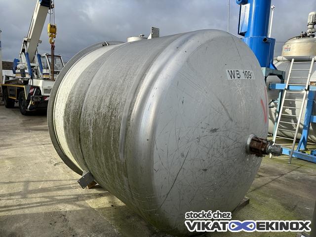 Cuve de mélange 9700 litres total inox 316