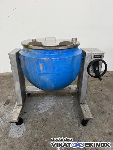Cuve basculante double enveloppe 230 L - Inox