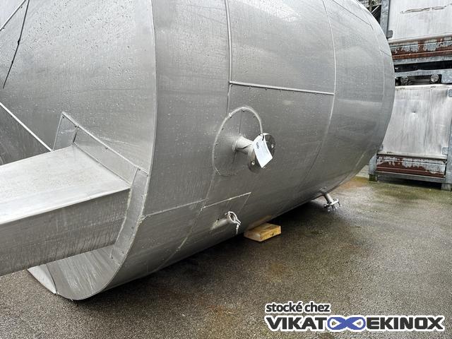 9930L tank - S/S 316L - Double jacket - VALOREL - Vacuum/+ 3 bar