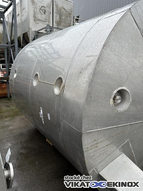 9930L tank - S/S 316L - Double jacket - VALOREL - Vacuum/+ 3 bar