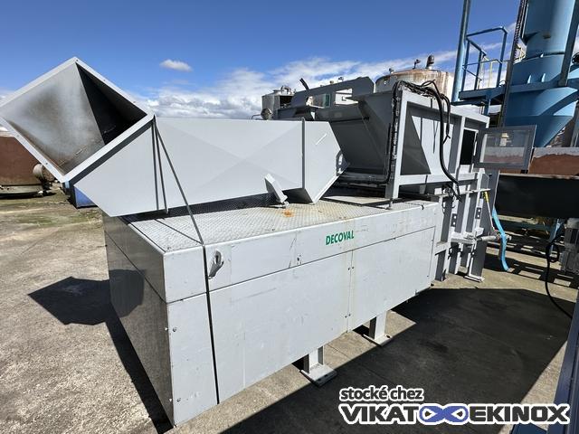 DECOVAL SATRIND shredding and compacting unit type PACK 1500 + 3K7/30
