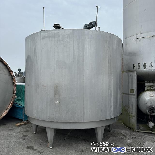Cuve inox 304  30000 litres agitée calorifugée BSA SCHEIBER