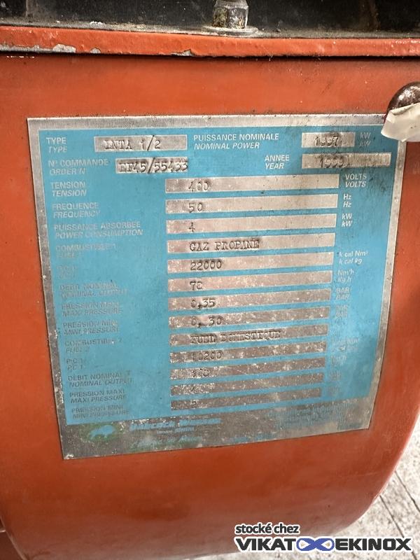 BABCOCK WANSON 2500 kg/h steam boiler type NBWJ B25