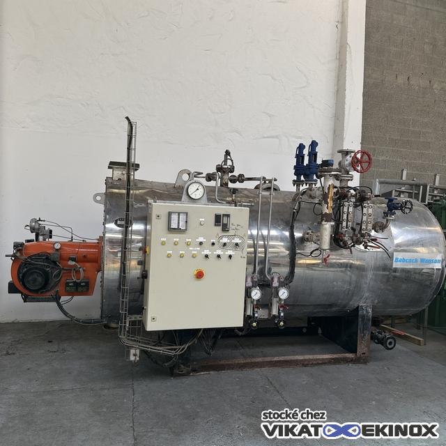 Chaudière vapeur 2500 kg/h BABCOCK WANSON type NBWJ B25