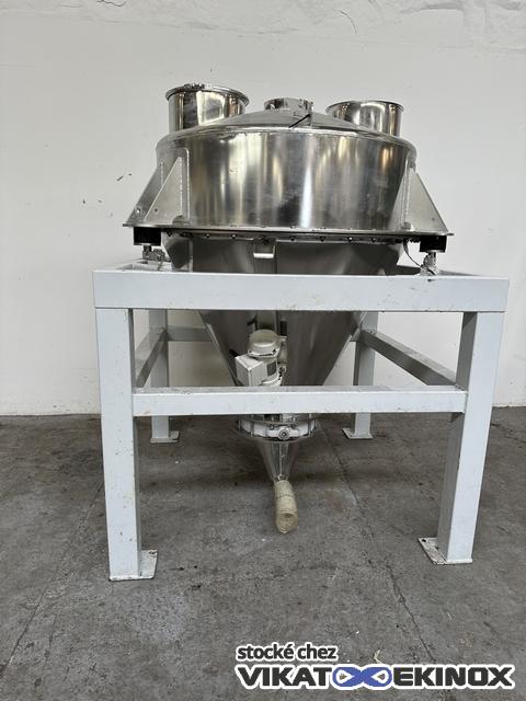 AZO 675L S/S hopper with weighting cells