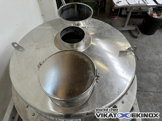 AZO 675L S/S hopper with weighting cells