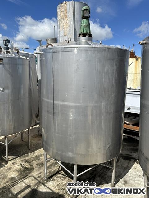 Cuve inox agitée 10000 litres ALFA LAVAL type SP
