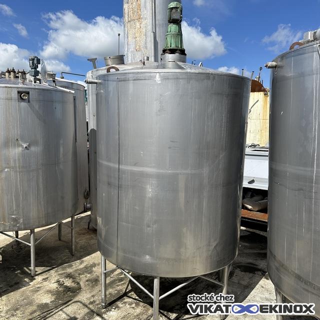 Cuve inox agitée 10000 litres ALFA LAVAL type SP
