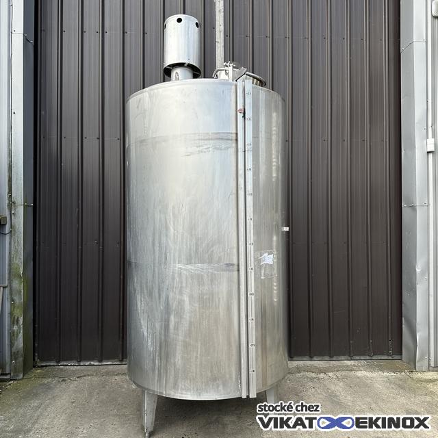 Cuve inox agitée 3000 litres calorifugée