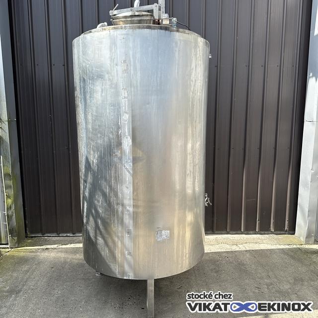 Cuve inox agitée 3000 litres calorifuge
