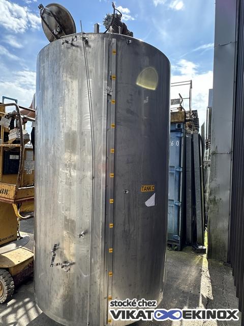 3000L S/S agitated tank with insulation