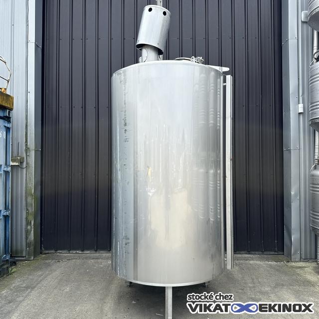 Cuve inox agitée 3000 litres calorifugée