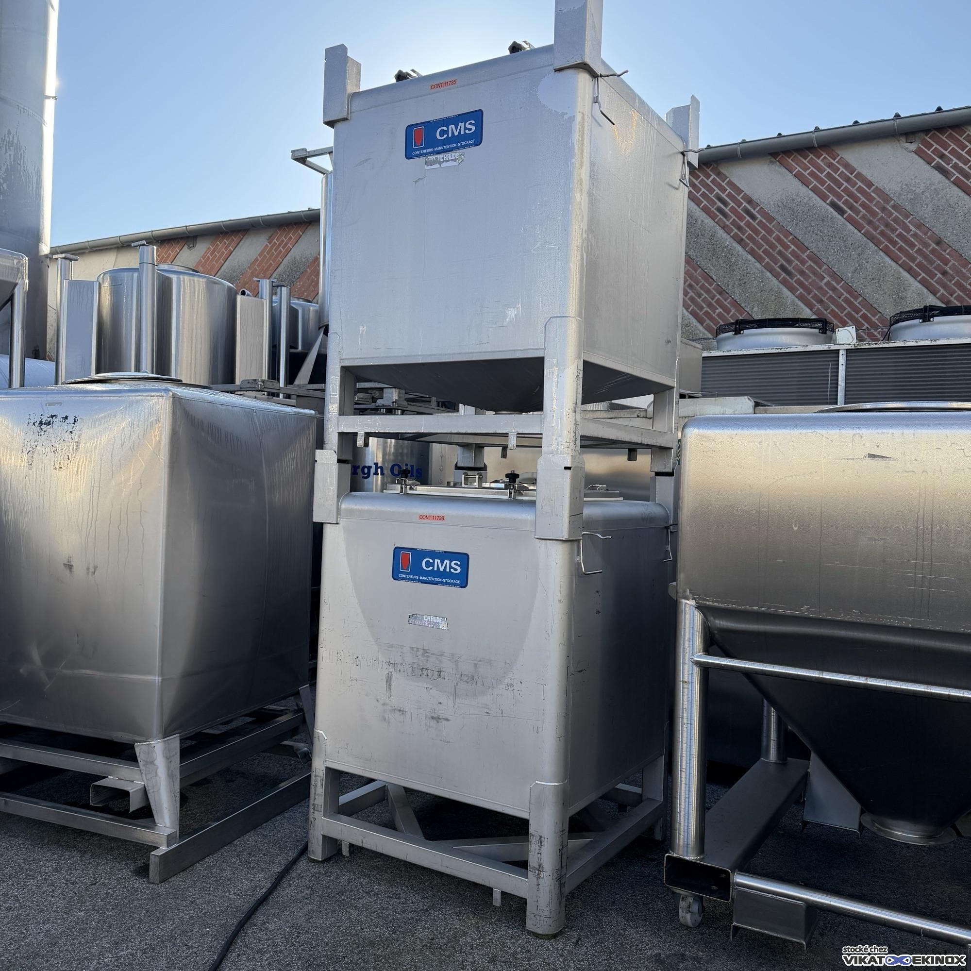 Container inox 316  1000 litres CMS