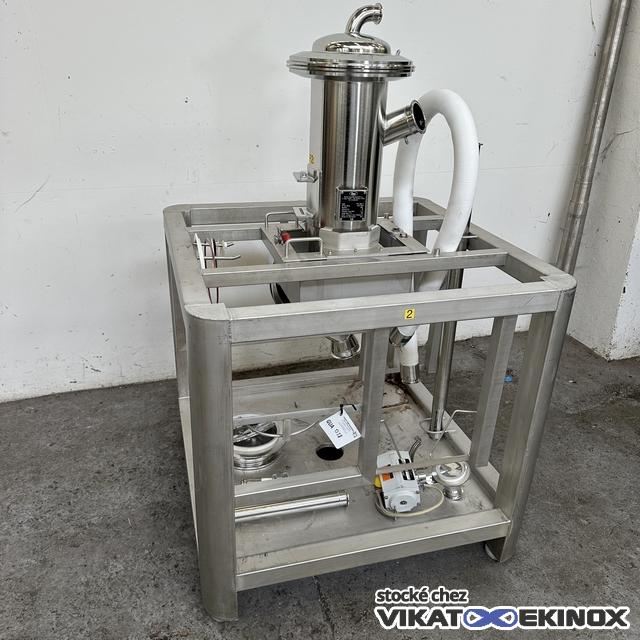 Système de transfert de poudre DEC type PTS 200-S - Inox 316L - Pour pièces