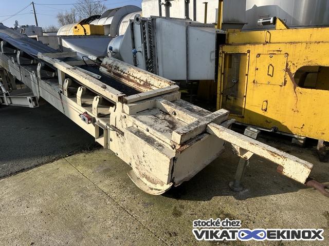 Convoyeur / sauterelle mobile à bande en auge Long. 9200 mm CERIP type CBSOT3