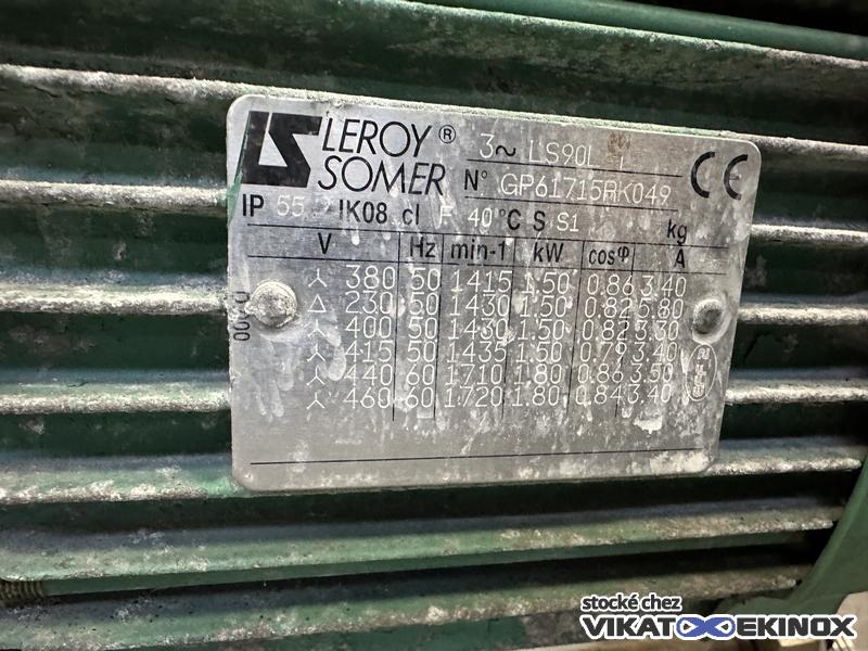 Pompe à vis excentrée avec vis de gavage et émotteur PCM type MV15IBB10 - Inox