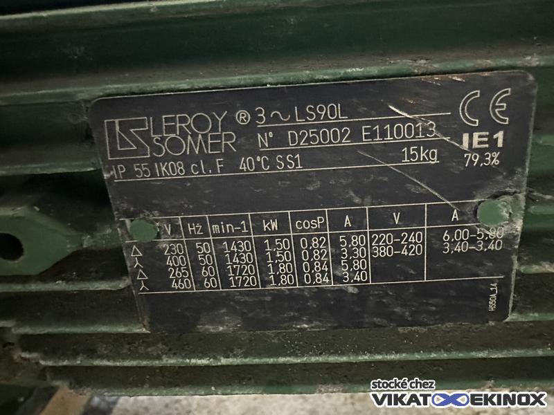 Pompe à vis excentrée avec vis de gavage et émotteur PCM type MV15IBB10 - Inox