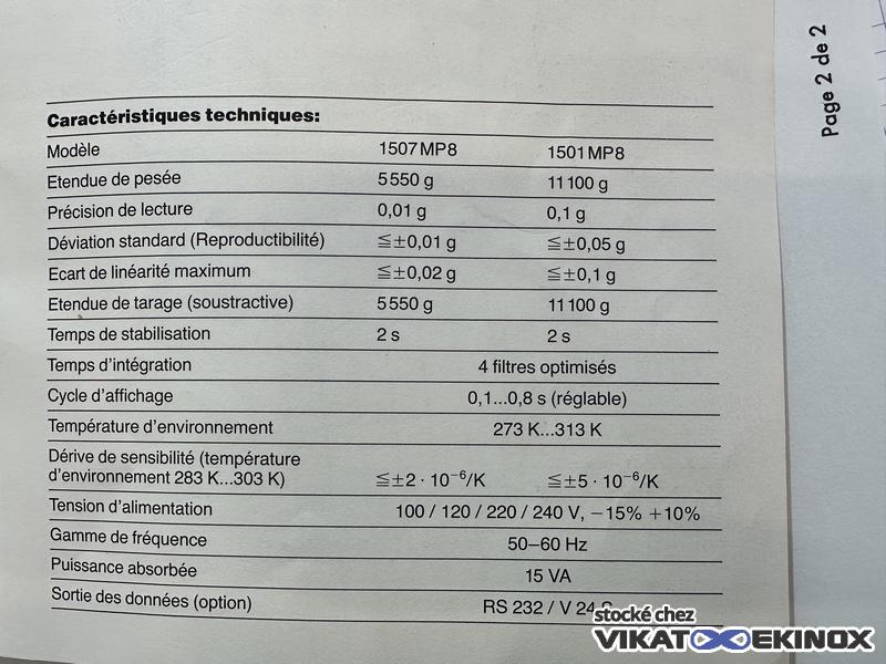 Balance 5.55 kg SARTORIUS type 1507 001