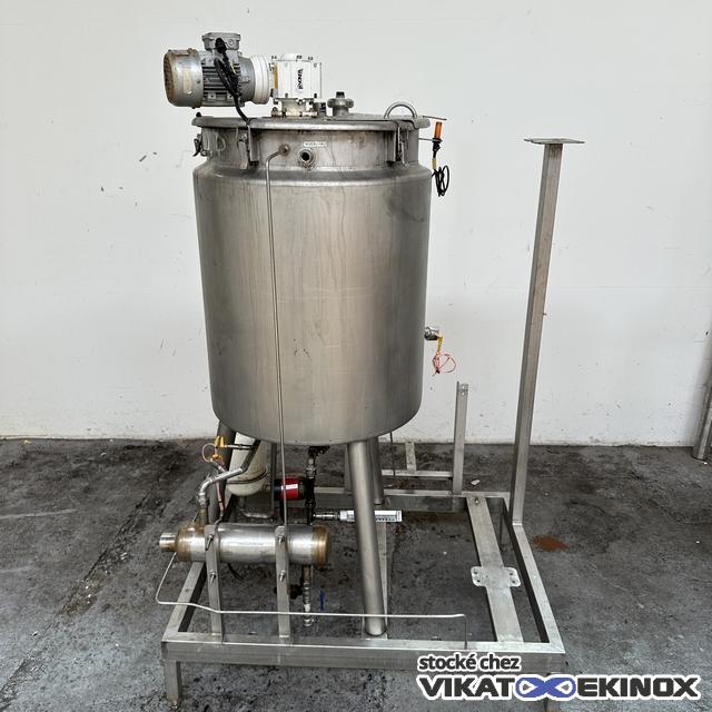 Cuve agitée type fondoir 235 litres double enveloppe NIRO ATOMIZER