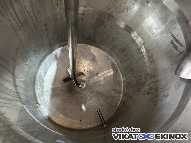 Cuve agitée type fondoir 235 litres double enveloppe NIRO ATOMIZER