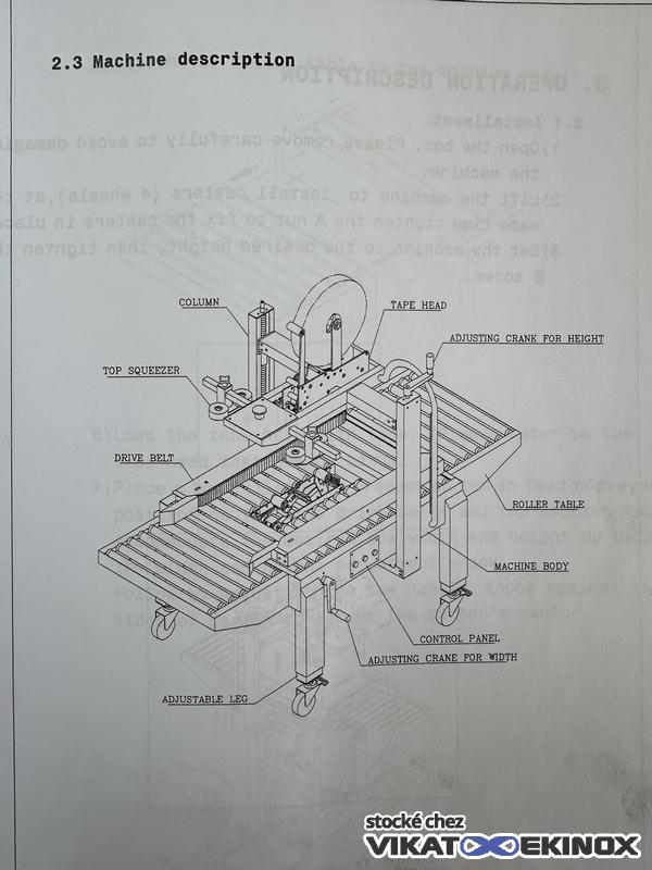 Scotcheuse de carton type EXC-103 SD - ETAT NEUF