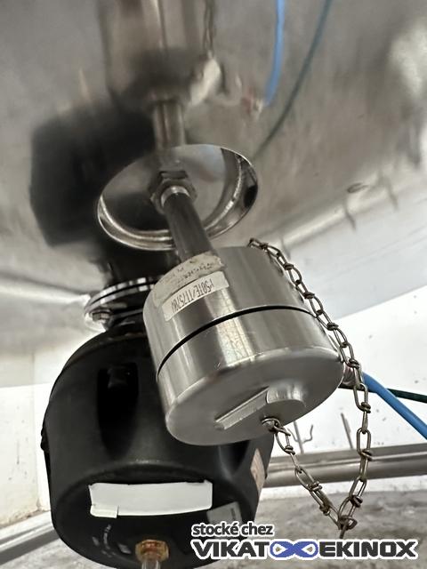 689 L. Stainless steel jacketed mixing tank - FUNDAMIX vibratory mixer
