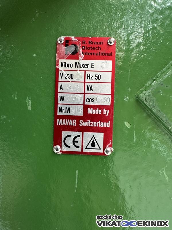 689 L. Stainless steel jacketed mixing tank - MAVAG VIBRO MIXER E3 vibratory mixer