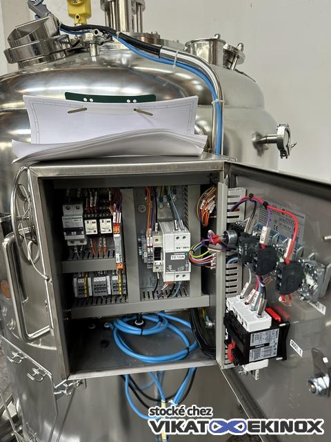 680 L. Stainless steel jacketed mixing tank - VIBRO MIXER E3 vibratory mixer