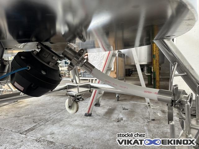 680 L. Stainless steel jacketed mixing tank - VIBRO MIXER E3 vibratory mixer