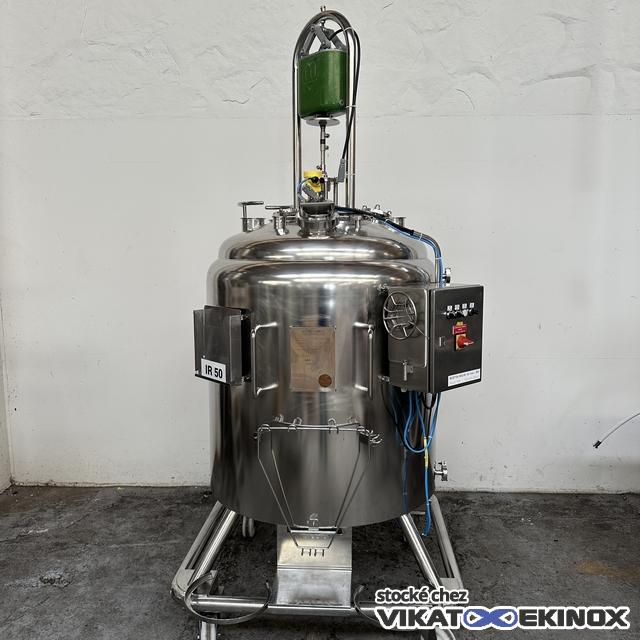 Cuve inox 680 litres total - Double enveloppe - Agitation vibrante VIBRO MIXER E3