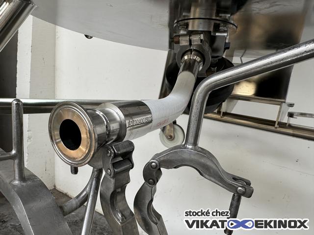 689 L. Stainless steel jacketed mixing tank - VIBRO MIXER E3 vibratory mixer