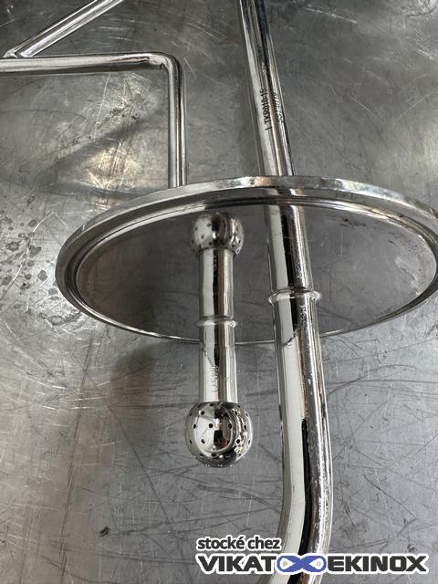 682 L. Stainless steel jacketed mixing tank - FUNDAMIX vibratory mixer