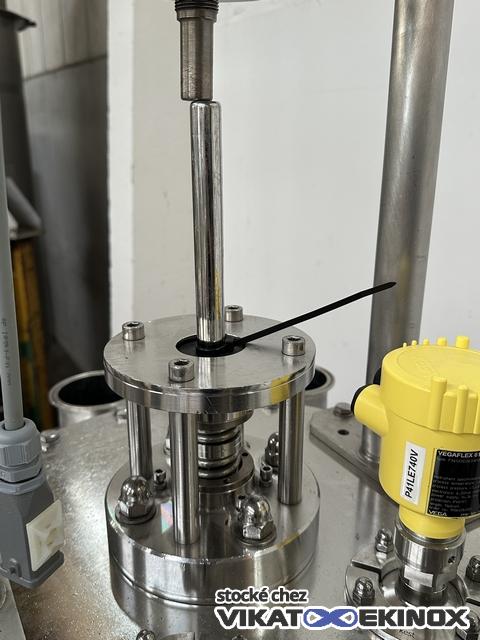 682 L. Stainless steel jacketed mixing tank - FUNDAMIX vibratory mixer