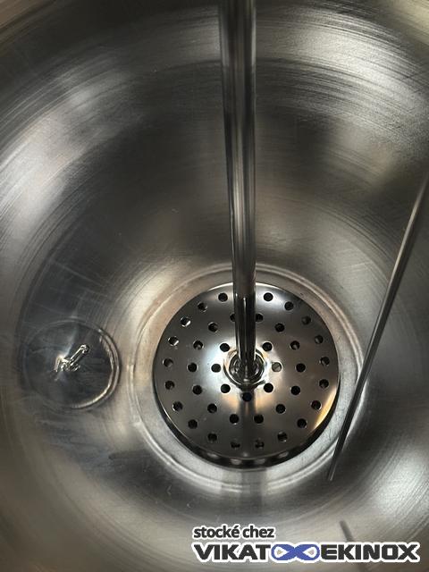 682 L. Stainless steel jacketed mixing tank - FUNDAMIX vibratory mixer