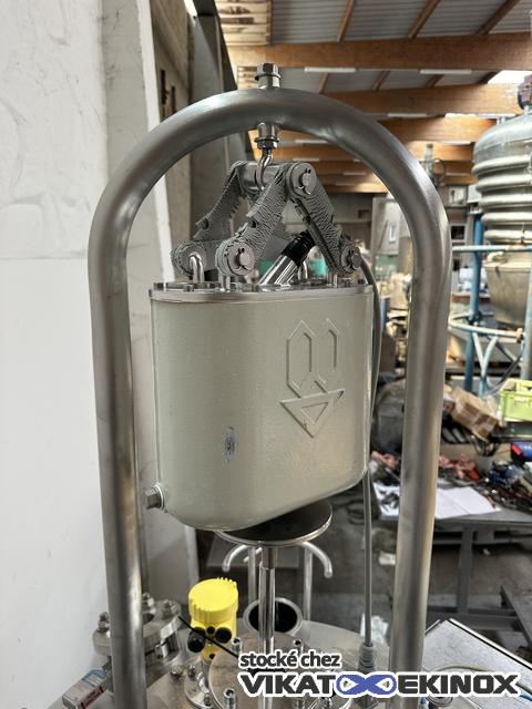 682 L. Stainless steel jacketed mixing tank - FUNDAMIX vibratory mixer