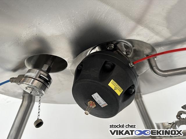 682 L. Stainless steel jacketed mixing tank - FUNDAMIX vibratory mixer