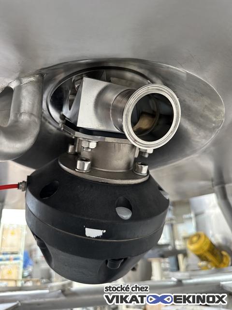 682 L. Stainless steel jacketed mixing tank - FUNDAMIX vibratory mixer