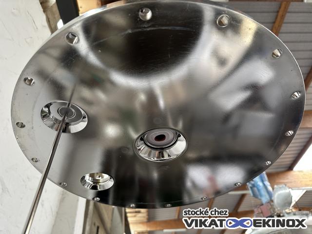682 L. Stainless steel jacketed mixing tank - FUNDAMIX vibratory mixer
