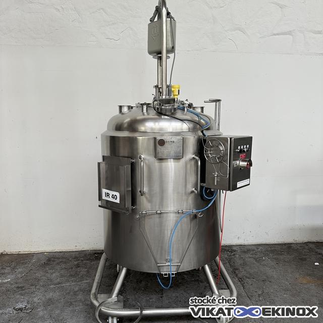 Cuve inox 682 litres total double enveloppe - agitation vibrante FUNDAMIX type 3