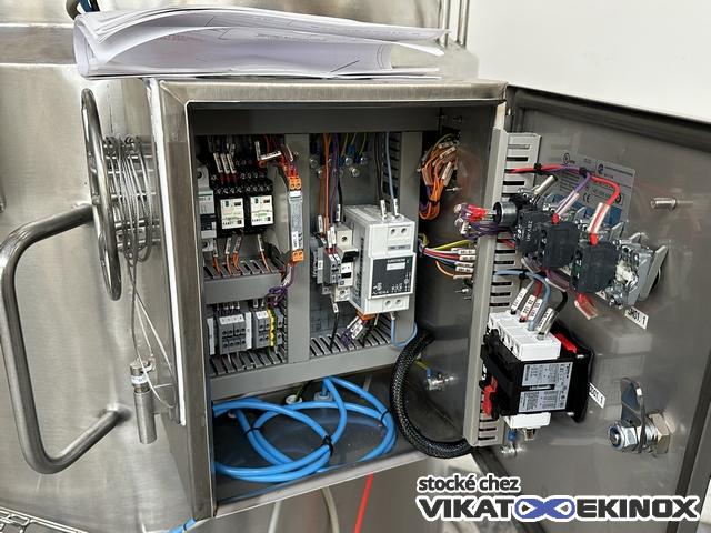 682 L. Stainless steel jacketed mixing tank - FUNDAMIX vibratory mixer