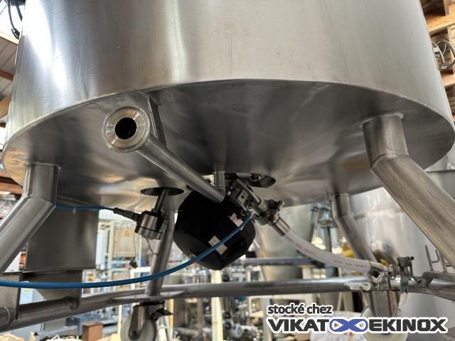 682 L. Stainless steel jacketed mixing tank - FUNDAMIX vibratory mixer