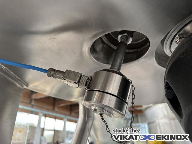 682 L. Stainless steel jacketed mixing tank - FUNDAMIX vibratory mixer