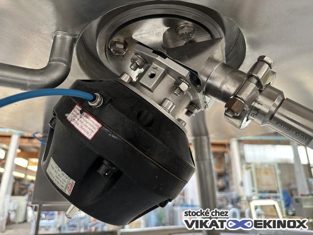 682 L. Stainless steel jacketed mixing tank - FUNDAMIX vibratory mixer