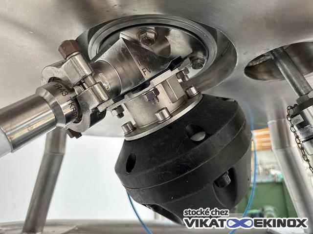 682 L. Stainless steel jacketed mixing tank - FUNDAMIX vibratory mixer