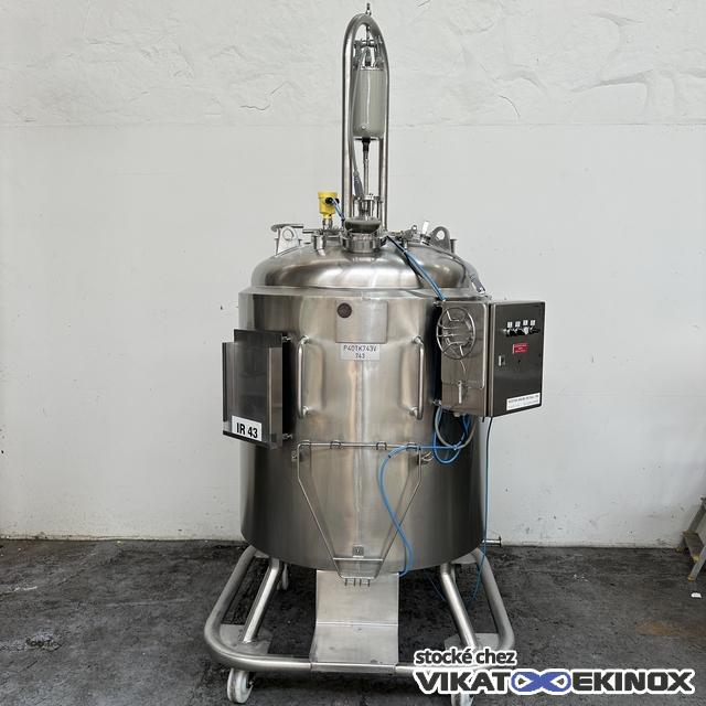 Cuve inox 682 litres total double enveloppe - agitation vibrante FUNDAMIX