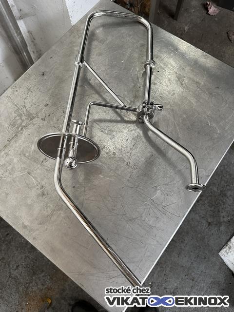 682 L. Stainless steel jacketed mixing tank - FUNDAMIX vibratory mixer