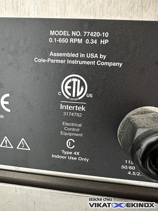 COLE PARMER peristaltic pump model MASTERFLEX I/P 77600-62 - Max. flow rate 17 LPM