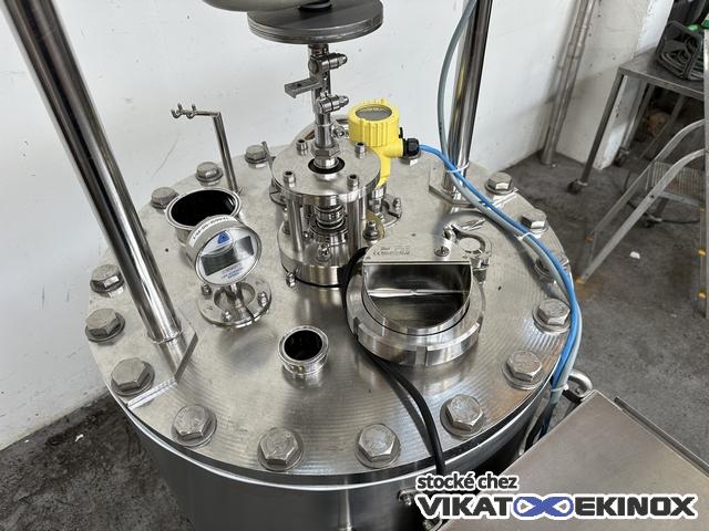 160 L S/S jacketed mixing tank